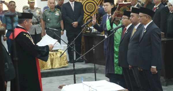 Pimpinan DPRD Makassar Resmi Dilantik, Komitmen Bekerja untuk Kesejahteraan Rakyat