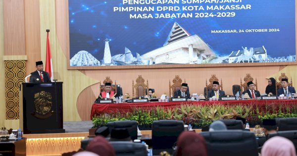 Pjs Wali Kota Makassar Ucapkan Selamat kepada Anggota DPRD Baru, Tekankan Amanah dan Tanggung Jawab