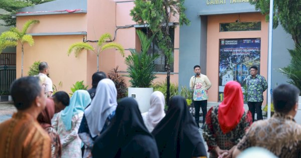Pjs Wali Kota Arwin Azis Pimpin Apel Pagi di Tamalate, Tekankan Netralitas ASN