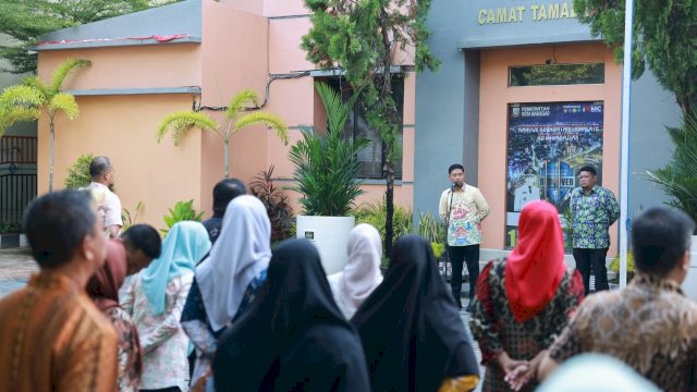 Pjs Wali Kota Arwin Azis Pimpin Apel Pagi di Tamalate, Tekankan Netralitas ASN.