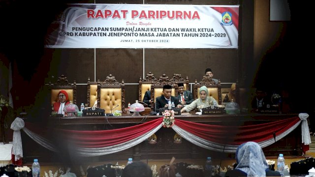 Legislator NasDem Didis Suryadi resmi jabat Ketua DPRD jeneponto.