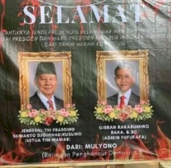 Nekat Bikin Karangan Bunga Mulyono & Tulis Fufufafa Untuk Prabowo-Gibran, BEM FISIP Unair Dibekukan