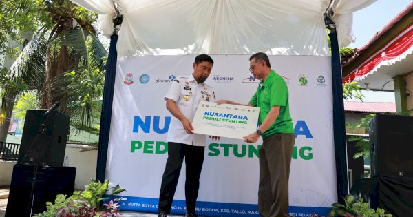 Pjs Wali Kota Arwin Azis Resmikan Program CSR Nusantara Peduli Stunting di Puskesmas Kaluku Bodoa