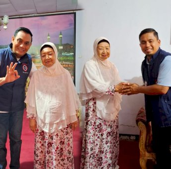 Setelah Zain Katoe, Tasming dan Hermanto Datang Minta Doa Restu ke Hj Surya Bachrong Sesepuh Keluarga Besar Bacukiki