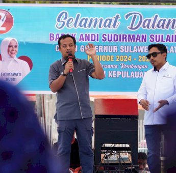 Ratusan Warga Selayar Sambut Kunjungan Andi Sudirman di Selayar