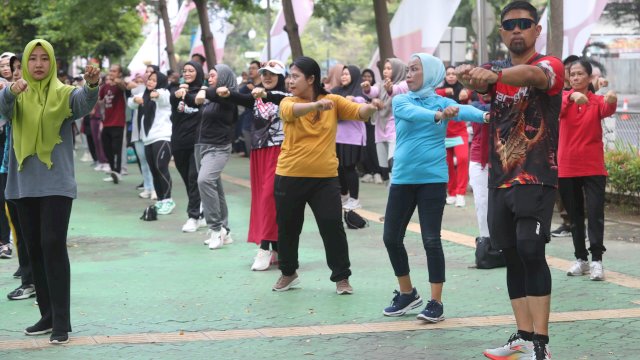 Senam Sehat, Pjs Wali Kota Makassar, Andi Arwin Azis.