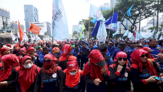 Demo Buruh Kwal Putusan MK.(F-INT)