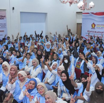 Semangati Saksi TPS Jelang Pencoblosan, Rezki Lutfi: Pokoknya Kita Gass Nomor 2