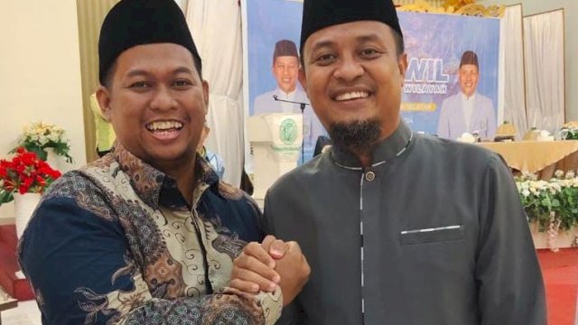 Andi Sudirman Sulaiman dan Ketua Badan Komunikasi Pemuda Remaja Masjid Indonesia (BKPRMI), Muhammad Khaerul