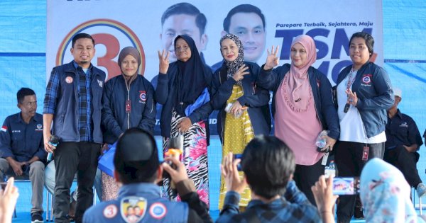 Tasming-Hermanto Disambut Hangat di Pantai Bibir, Harapan Warga Parepare Menggema