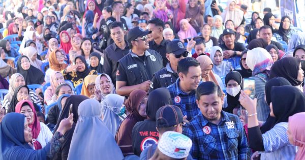 Hujan Tak Surutkan Semangat Warga Hadiri Kampanye TSM-MO di Cappa Galung