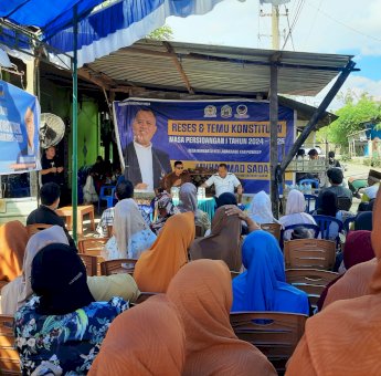 Temu Konstituen di Pangkep, Legisator NasDem Muhammad Sadar Disambut Sholawat Nabi