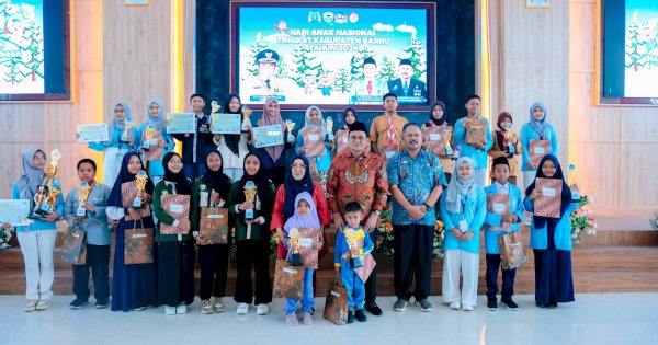 Bupati Barru Hadiri Hari Puncak Peringatan Hari Anak Nasional Tahun 2024