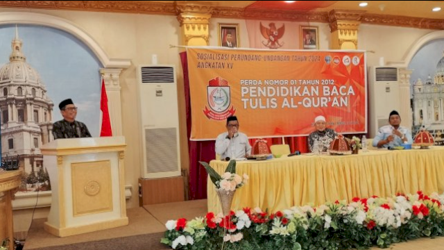 Sosialisasi Perda Pendidikan Baca Tulis Al-Qur&rsquo;an, Muchlis Misbah: Pedoman Hidup