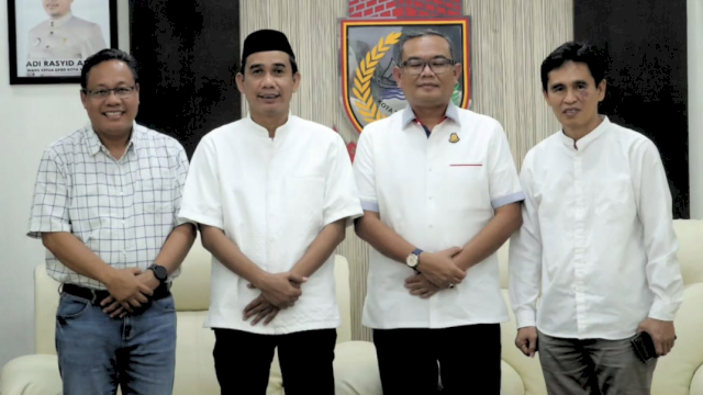 Ketua DPRD Kota Makassar Rudianto Lallo, menerima kunjungan silaturahmi Kepala Kejaksaan Negeri (Kajari) Makassar