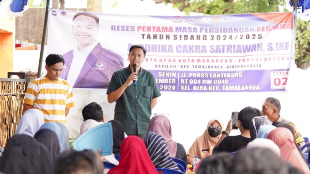 Anggota DPRD Kota Makassar dari Fraksi Partai NasDem, Odhika Cakra Satriawan.