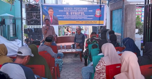 Reses Anggota DPRD Makassar H.Syaiful, Warga Keluhkan Sistem PPDB Zonasi