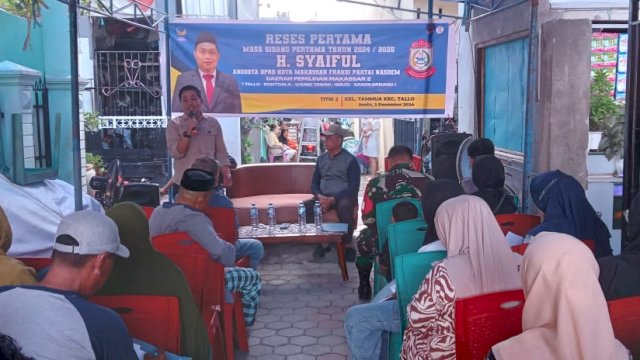 Anggota DPRD Makassar Fraksi NasDem H.Syaiful