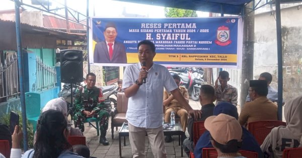 Warga Kelurahan Rappojawa Tallo Curhat soal Drainase dan Lampu Jalan, H.Syaiful Siap Perjuangkan