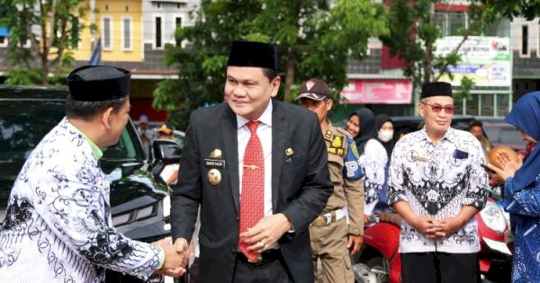 Hari Guru Nasional 79, Bupati Barru Pimpin Upacara dan Bacakan Amanat Menteri Pendidikan R.I