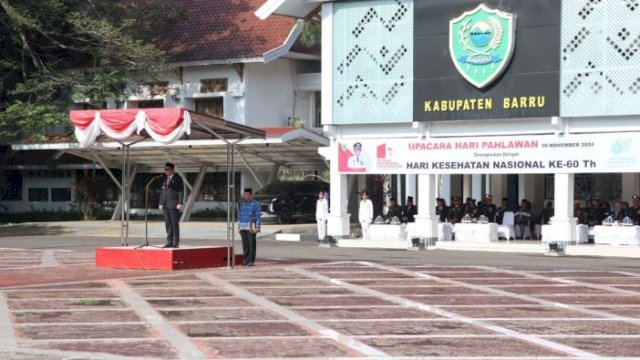 Bupati Barru Ajak Masyarakat Teladani Semangat Kepahlawanan dan Jaga Kesehatan