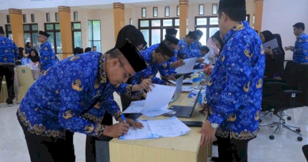 ASN Pangkep Teken Perjanjian Kinerja Menggunakan TTE