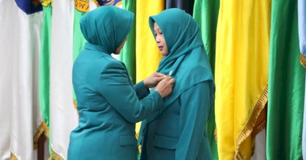 Andi Indriaty Syaiful Resmi Dilantik sebagai Pj Ketua Tim Penggerak PKK dan Ketua Pembina Posyandu Sulsel
