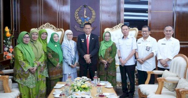 Temui Pj Gubernur Prof Fadjry Djufry, Andi Majdah Laporkan Persiapan Kongres Muslimat NU