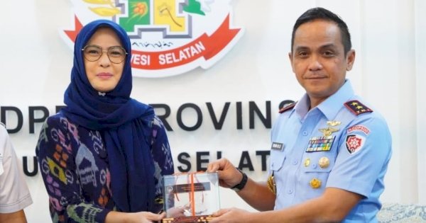 Ketua DPRD Sulsel Rachmatika Dewi Terima Kunjungan Marsda TNI dan Asisten Pidana Militer Kejati Sulsel