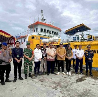 Bupati Pangkep Yusran Resmikan Tambahan Rute KMP Arwana: Perjalanan Warga Lebih Safety