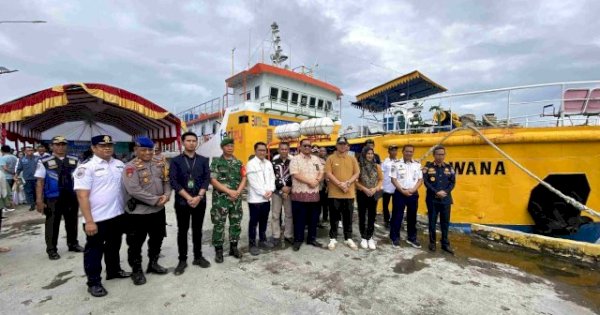 Bupati Pangkep Yusran Resmikan Tambahan Rute KMP Arwana: Perjalanan Warga Lebih Safety