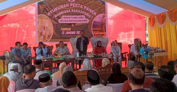 Bupati Bone Terpilih Andi Asman Hadiri Undangan Syukuran Pesta Panen Desa Tawaroe:Wajib Dilestarikan