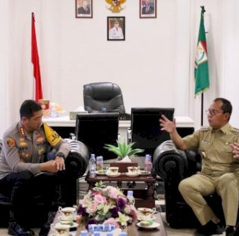 Terima Kunjungan Kapolrestabes Makassar yang Baru, Danny : Siap Kolaborasi 24 Jam