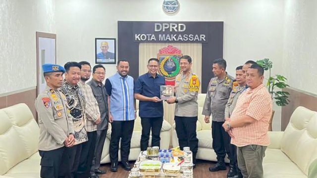 Ketua DPRD Supratman terima kunjugan Kapolrestabes Makassar yang baru.