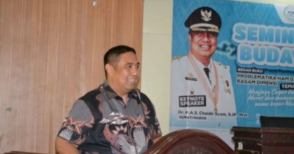 Bupati Maros Chaidir Syam jadi Keynote Speaker di Seminar Budaya dan Bedah Buku tentang Problematika HAM