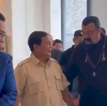 Prabowo Bertemu Aktor Laga Senior AS Steven Seagal, Teman Lama Sejak di Kopassus