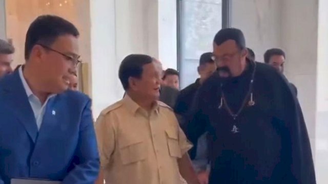 Prabowo Bertemu Aktor Laga Senior AS Steven Seagal, Teman Lama Sejak di Kopassus