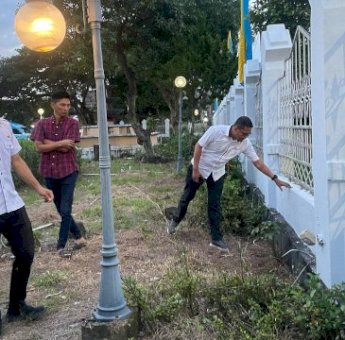 Jelang Pelantikan Kepala Daerah Terpilih, Rumah Jabatan Bupati Sidrap Dibersihkan Total