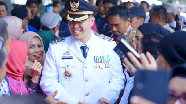 Bupati Pangkep Yusran Lalogau usai Dilantik Prabowo.