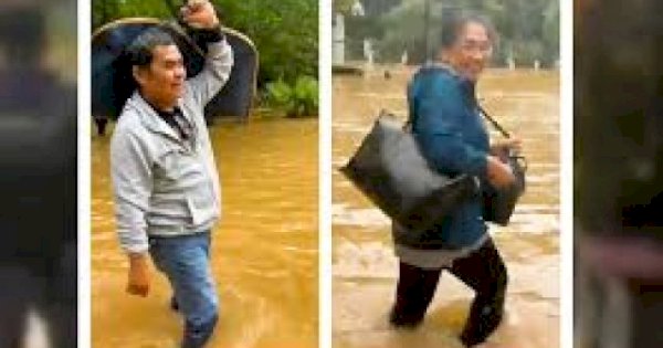 Bupati Tana Toraja Terpilih Zadrak Tombeg Terobos Banjir, Bawa Tas hingga Koper Menuju Bandara Demi Hadiri Pelantikan di Jakarta