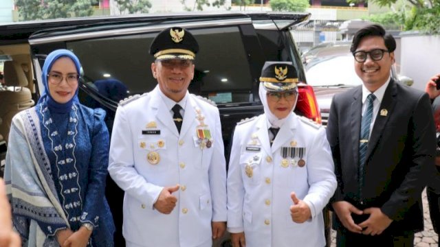 Bupati dan wakil Bupati Lutim, Irwan Bachri Syam dan Hj. Puspawati Husler.