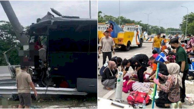 Bus Brimob Rombongan SMA 1 Porong Kecelakaan di Tol Purwodadi, Sopir Tewas-Sejumlah Siswa Luka