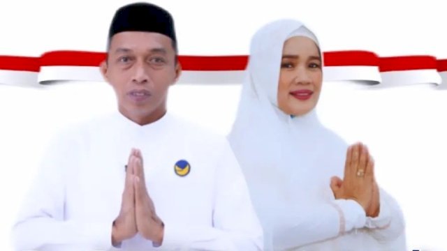 Pasangan bakal calon Bupati dan Wakil Bupati Sidrap Syaharuddin Alrif-Nurkanaah.