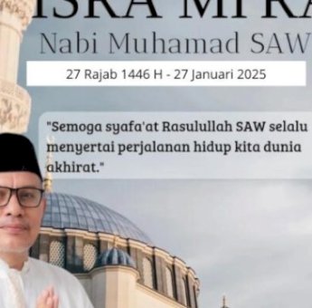 Ketua DPRD Luwu Utara Amir Machmud: Selamat Memperingati Isra Miraj Nabi Muhammad SAW 1446 H
