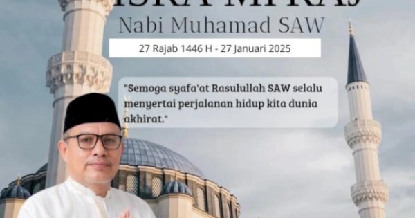 Ketua DPRD Luwu Utara Amir Machmud: Selamat Memperingati Isra Miraj Nabi Muhammad SAW 1446 H