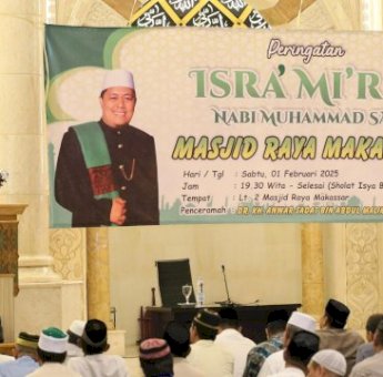 Wali Kota Makassar Hadiri Peringatan Isra Miraj Sebut Momentum Merajut Keyakinan ke Sang Pencipta