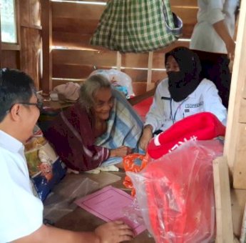 Desa Marioritenggnga Jadi Tujuan Pemkab Soppeng Untuk Salurkan bantuan Penyandang Disabilitas