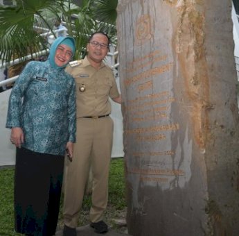 Ketua TP PKK Kota Makassar Dampingi Danny Pomanto Resmikan Makassar Government Centre