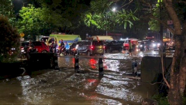 Kondisi Banjir di Maros.