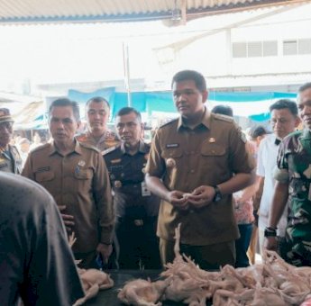 Bupati Bantaeng Uji Nurdin Tinjau Pasar Sentral